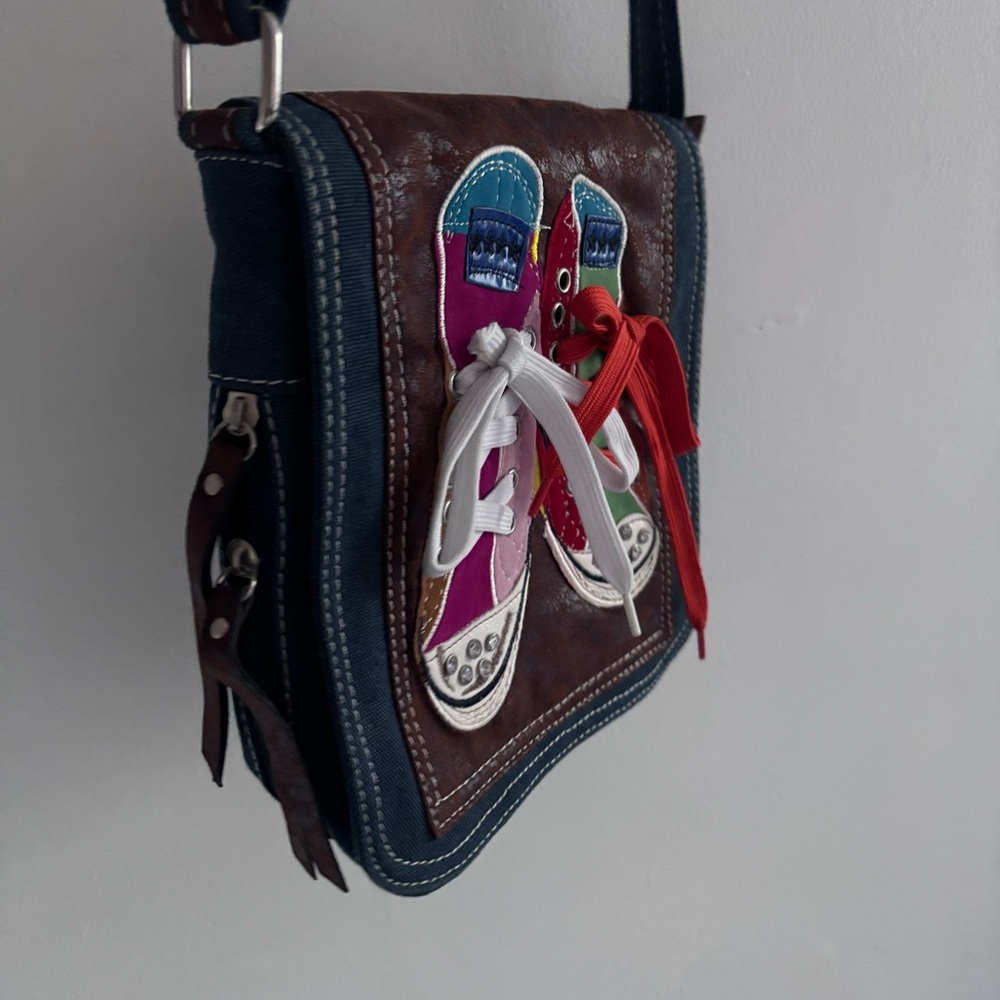 Vintage Converse Denim Crossbody Bag - Picture 4 of 16